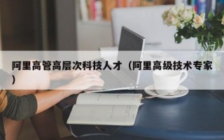阿里高管高层次科技人才（阿里高级技术专家）
