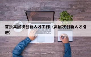 首批高层次创新人才工作（高层次创新人才引进）