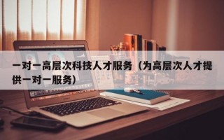一对一高层次科技人才服务（为高层次人才提供一对一服务）