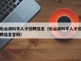 松山湖科学人才招聘信息（松山湖科学人才招聘信息官网）