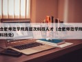 合肥师范学院高层次科技人才（合肥师范学院科技处）
