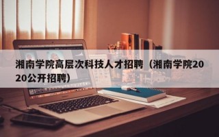 湘南学院高层次科技人才招聘（湘南学院2020公开招聘）