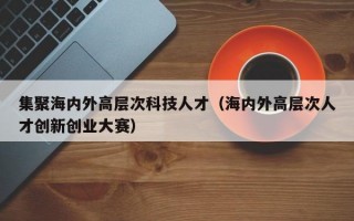 集聚海内外高层次科技人才（海内外高层次人才创新创业大赛）