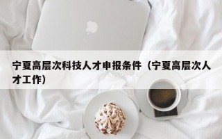 宁夏高层次科技人才申报条件（宁夏高层次人才工作）