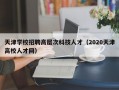 天津学校招聘高层次科技人才（2020天津高校人才网）
