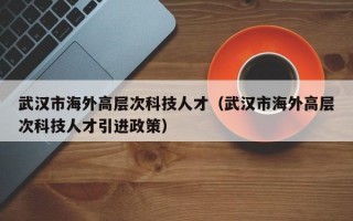 武汉市海外高层次科技人才（武汉市海外高层次科技人才引进政策）