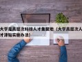 大学是高层次科技人才集聚地（大学高层次人才津贴实施办法）