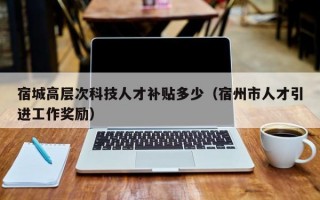 宿城高层次科技人才补贴多少（宿州市人才引进工作奖励）