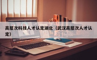 高层次科技人才认定湖北（武汉高层次人才认定）