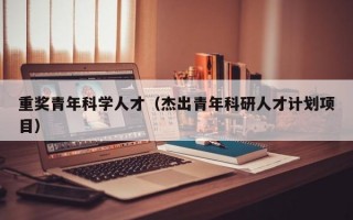 重奖青年科学人才（杰出青年科研人才计划项目）