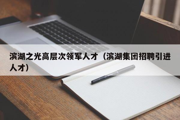 滨湖之光高层次领军人才（滨湖集团招聘引进人才）-第1张图片-科学人才网 - 优质科学人才招聘平台
